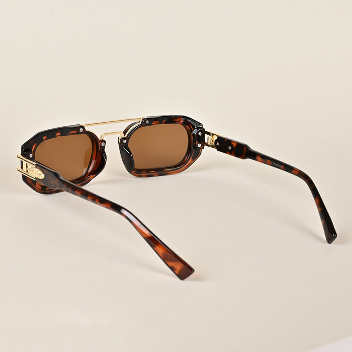 Voyage Brown Oval Sunglasses - MG3947