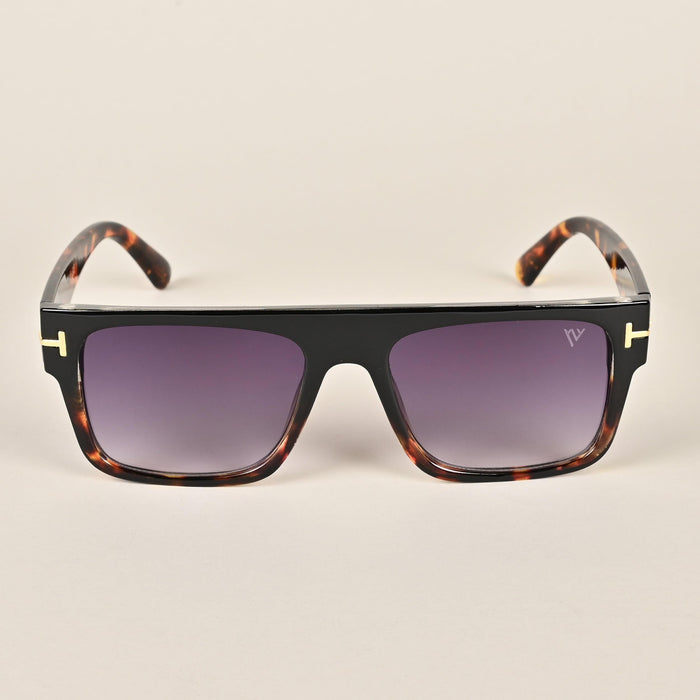 Voyage Black & Brown Wayfarer Sunglasses - MG3934