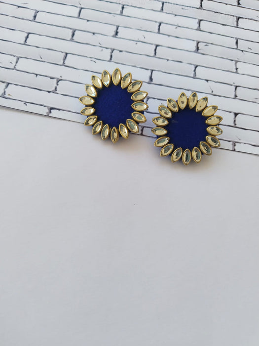 Kundan Mini Multicolor Studs Earrings