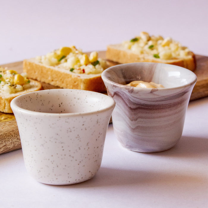 Ceramic Stoneware Dots and Dyes Pinch Bowl