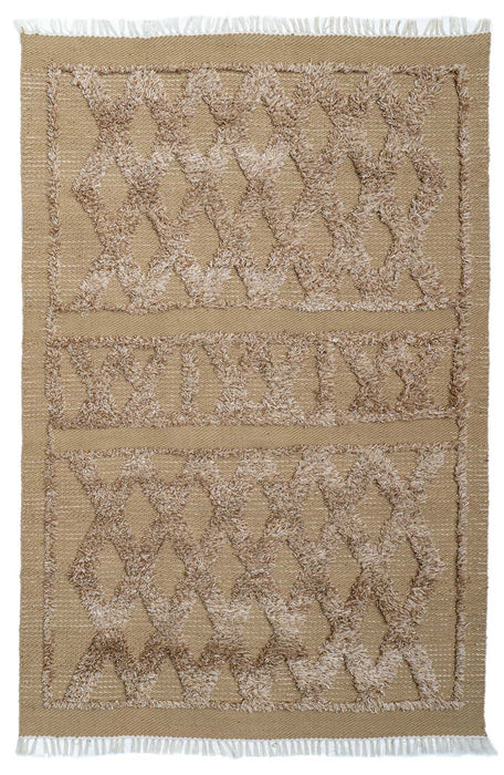 Rugged Hand Knotted Wool Rug