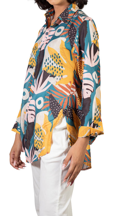 Women Exotic Escape Printed Shirt-CK-EXCOTIC ESCAPE