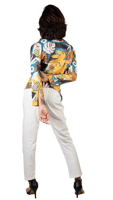 Women Exotic Escape Printed Shirt-CK-EXCOTIC ESCAPE