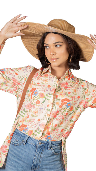 Women Floral Frenzy Printed Shirt-CK-FLORAL FRENZY