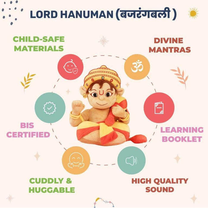 Mantra Singing Baby Hanuman Soft Toy