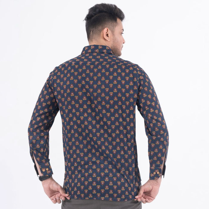 Floral Buti Navy Shirt