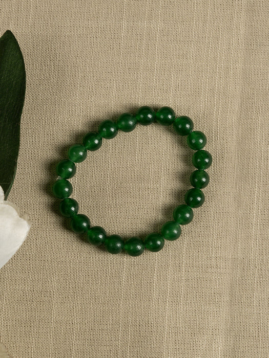 Natural Green Jade Beads bracelet GRJ001-2