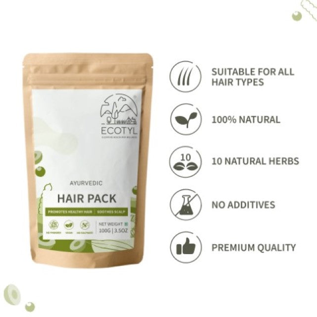 Ayurvedic Hair Pack | For Hair Conditioning & Strengthening | Blend Of 10+ Herbs | 100G