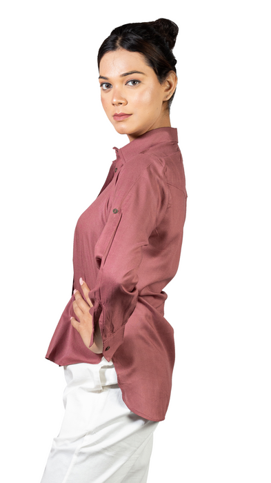 Women Liva Rose Regular Fit Solid Casual Shirt-CK-ROSESOLIDSHIRT