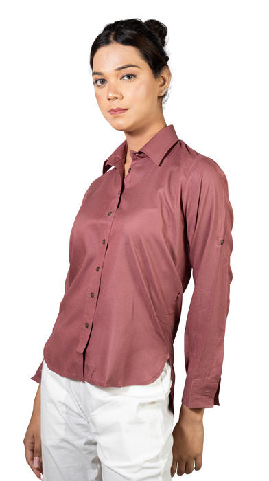 Women Liva Rose Regular Fit Solid Casual Shirt-CK-ROSESOLIDSHIRT