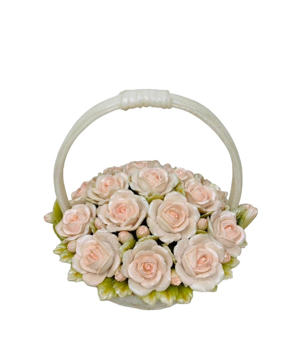 Crepe-Floret Round Basket