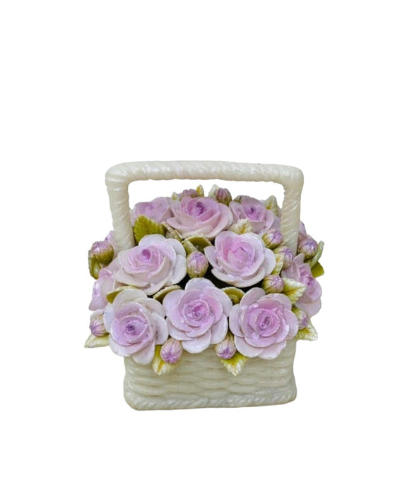 Crepe-Floret Square Basket