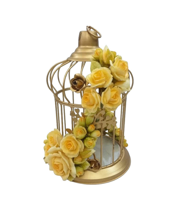 Metallic Gold Bird Cage