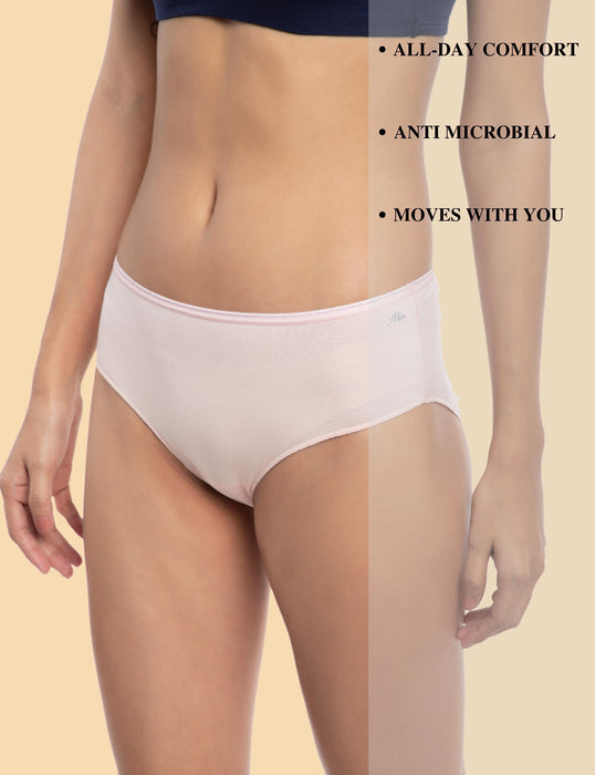 Bamboo Micro Modal | Anti Bacterial | Women Hipster | Premium Panty | 3X moisture wicking | 50 Wash Guarantee | Pack of 1