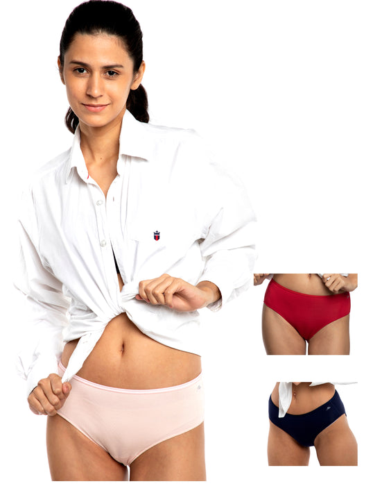 Bamboo Micro Modal | Anti Bacterial | Women Hipster | Premium Panty | 3X moisture wicking | 50 Wash Guarantee | Pack of 3