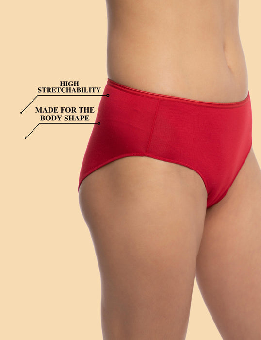 Bamboo Micro Modal | Anti Bacterial | Women Hipster | Premium Panty | 3X moisture wicking | 50 Wash Guarantee | Pack of 2