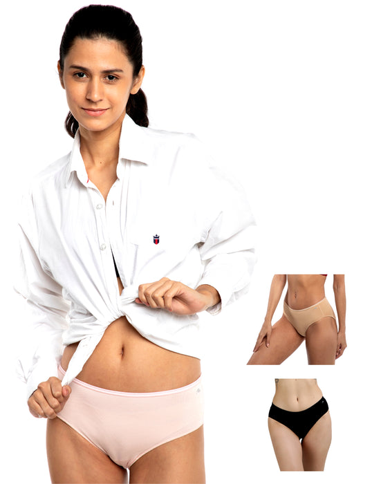 Bamboo Micro Modal | Anti Bacterial | Women Hipster | Premium Panty | 3X moisture wicking | 50 Wash Guarantee | Pack of 3