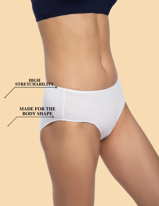 Bamboo Micro Modal | Anti Bacterial | Women Hipster | Premium Panty | 3X moisture wicking | 50 Wash Guarantee | Pack of 3