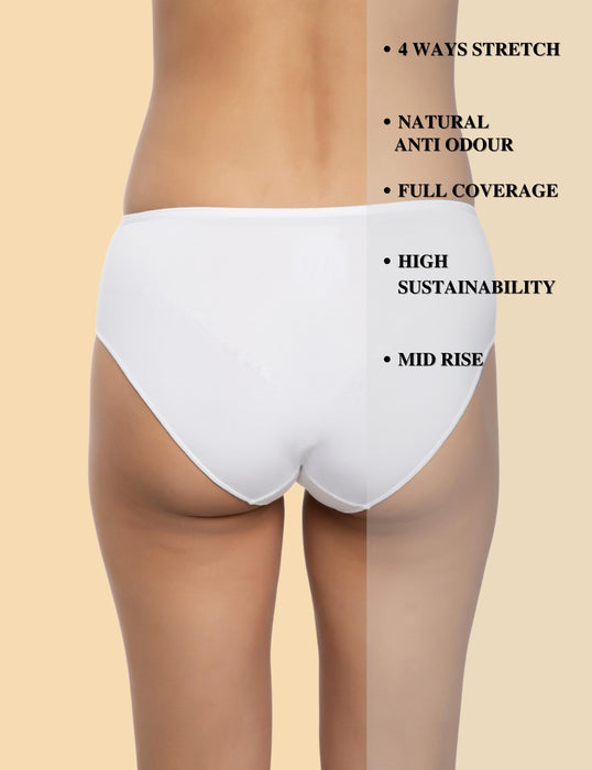 Bamboo Micro Modal | Anti Bacterial | Women Hipster | Premium Panty | 3X moisture wicking | 50 Wash Guarantee | Pack of 3