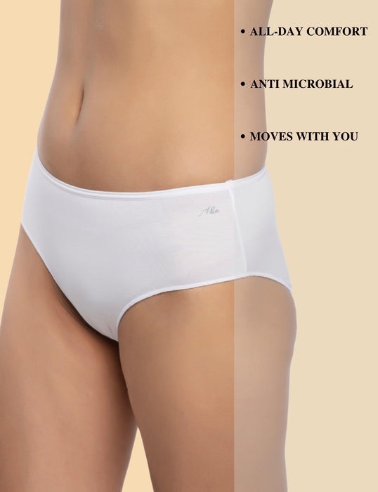 Bamboo Micro Modal | Anti Bacterial | Women Hipster | Premium Panty | 3X moisture wicking | 50 Wash Guarantee | Pack of 2