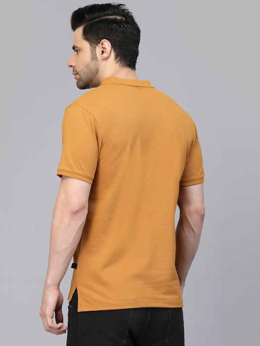 Cotton Solid Half Sleeves Polo T-Shirt