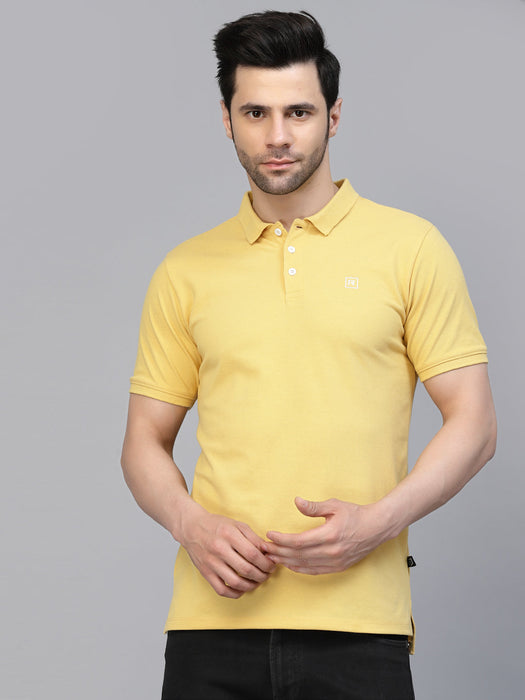 Cotton Solid Half Sleeves Polo T-Shirt