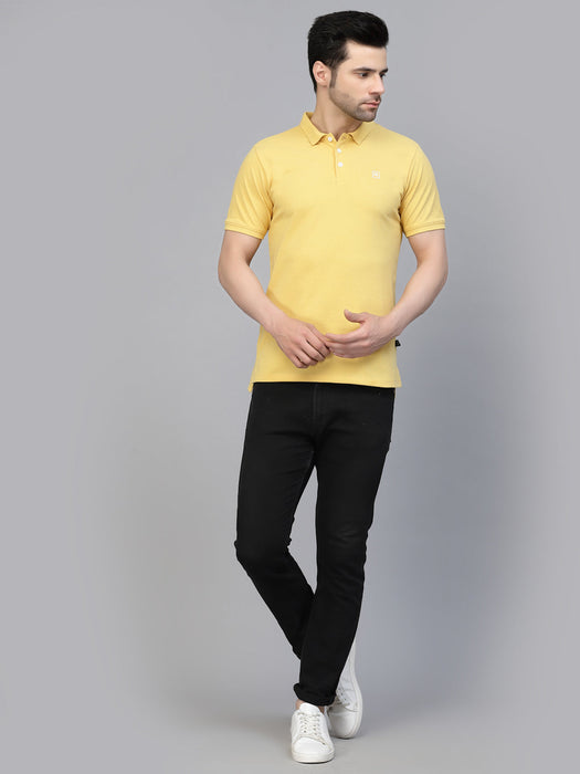 Cotton Solid Half Sleeves Polo T-Shirt