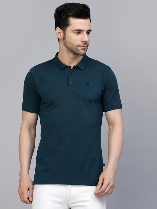 Cotton Solid Half Sleeves Polo T-Shirt