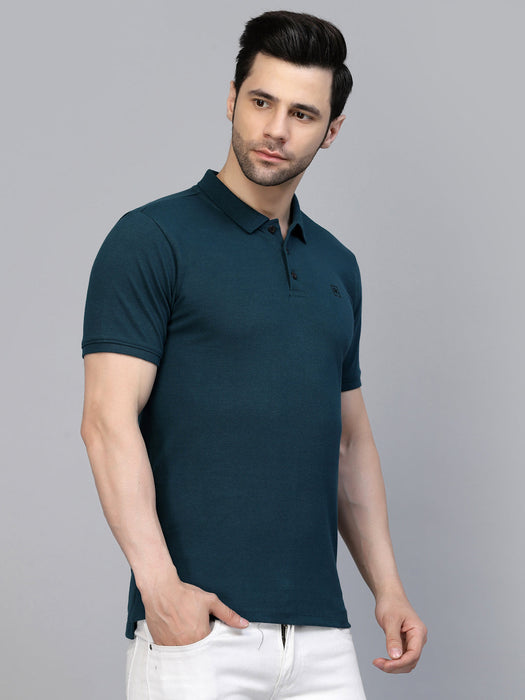 Cotton Solid Half Sleeves Polo T-Shirt