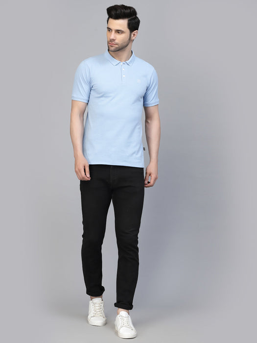 Cotton Solid Half Sleeves Polo T-Shirt