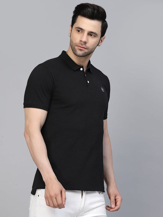 Cotton Solid Half Sleeves Polo T-Shirt