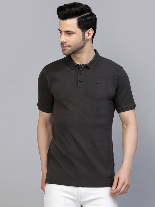 Cotton Solid Half Sleeves Polo T-Shirt