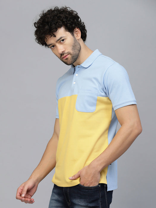 Sleek Colorblock Polo T-Shirt