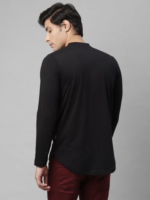 Henley Cotton Full Sleeve T-Shirt