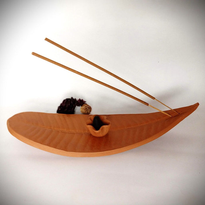 Terracotta Incense Stick And Cone Holder Set