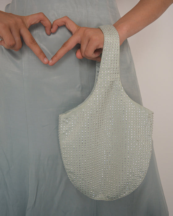 Haze Blue Rhinestone Bag