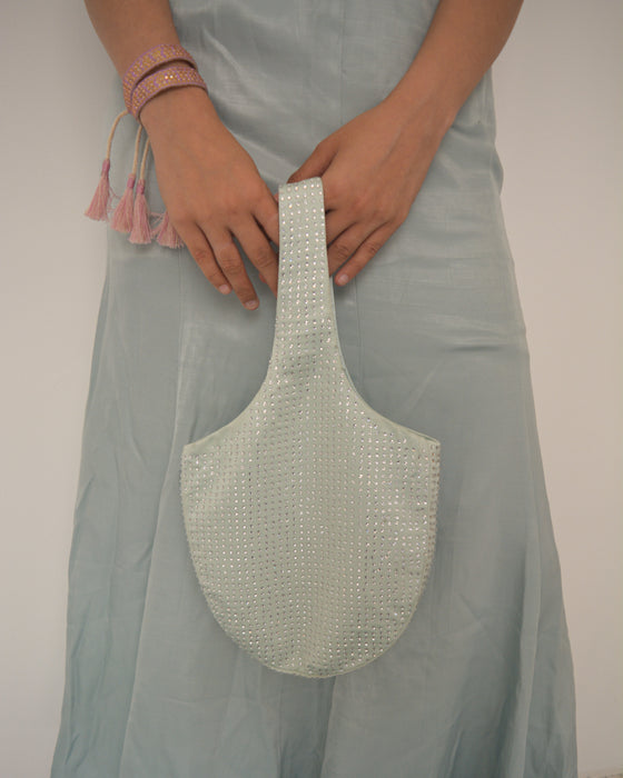 Haze Blue Rhinestone Bag