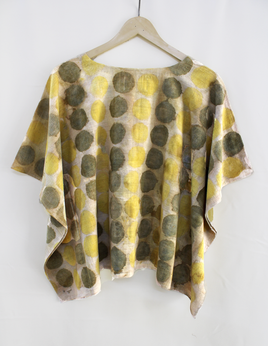 Bageeya "Tumm tumm" Handwoven Organic cotton Crop top | Crafted with Harda and Amba Haldi