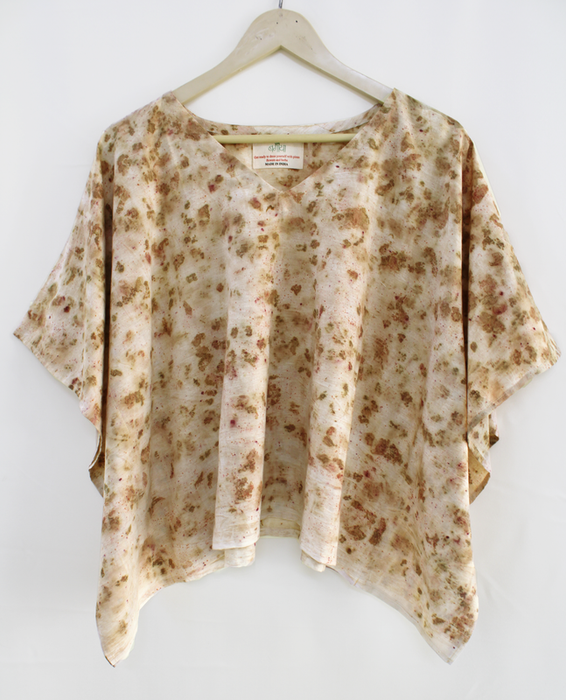 Bageeya "Pak" Handwoven Organic cotton Crop top | Crafted with Sacred Temple Roses