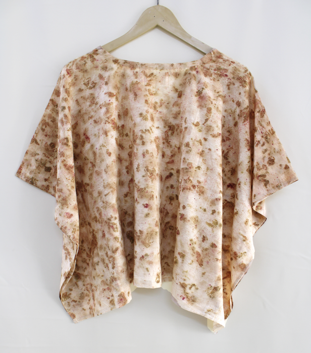 Bageeya "Pak" Handwoven Organic cotton Crop top | Crafted with Sacred Temple Roses