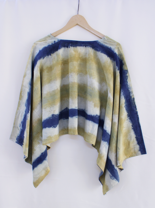 Bageeya "Rekha" Handwoven Organic cotton Box top | Crafted with Harda and Indigo