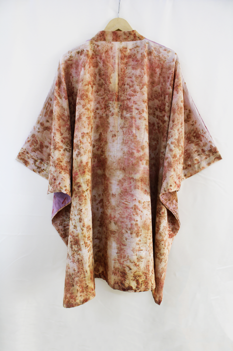 Bageeya "Sakura" Handwoven Organic Cotton Kimono Tunic | Crafted with Sacred Temple Marigolds, Roses and Sandalwood