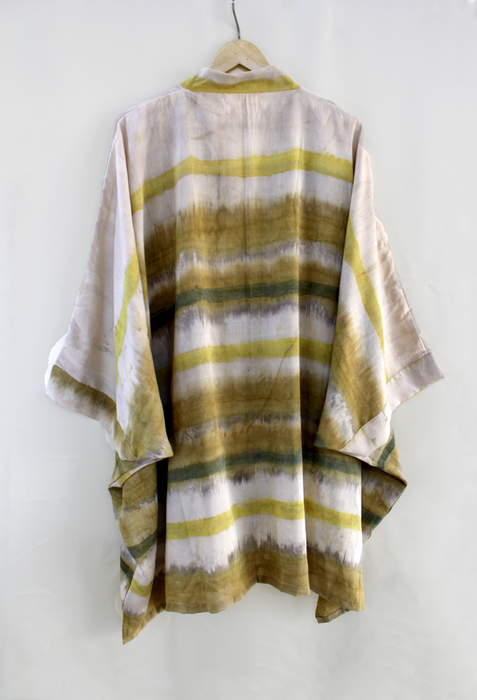 Bageeya "Aranya" Handwoven Khadi Tussar Cotton | Crafted with Harda and Amba Haldi