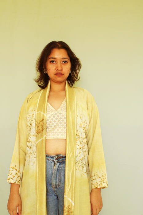 Bageeya "Mango Masala" Cambric jacket | Crafted with Sacred Temple Roses and ayurvedic herbs| Detailed with Tassals