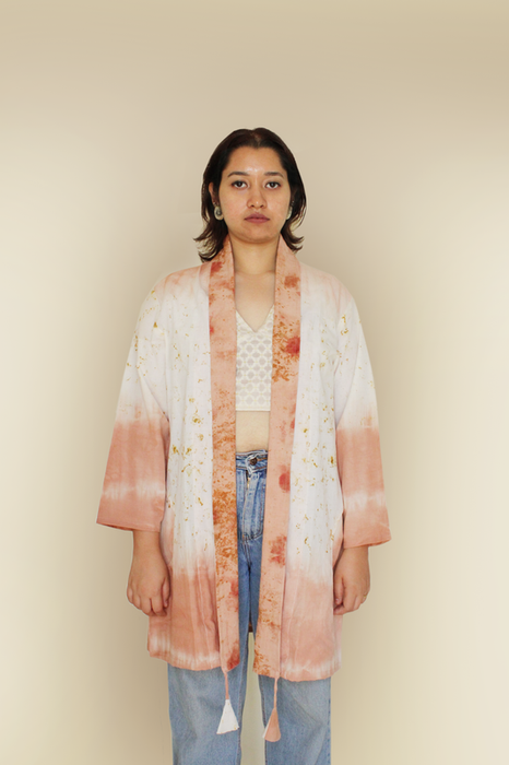 Bageeya "Hans Chal"  Organic Cambric jacket | Crafted with Sacred Temple Roses and ayurvedic herbs| Detailed with Tessals