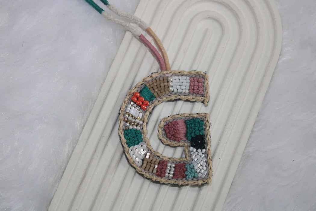 BohoBeadworks Alphabet 'G' Bag Charm