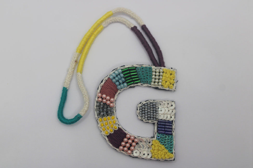 BohoBeadworks Alphabet 'G' Bag Charm