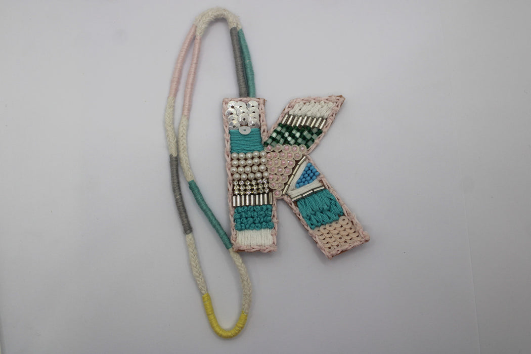 BohoBeadworks Alphabet 'K' Bag Charm