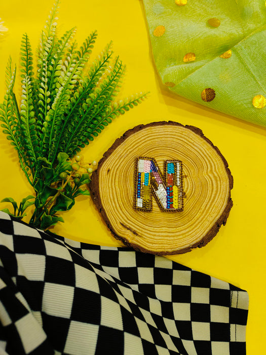 Colorburst Alphabet 'N' Patch