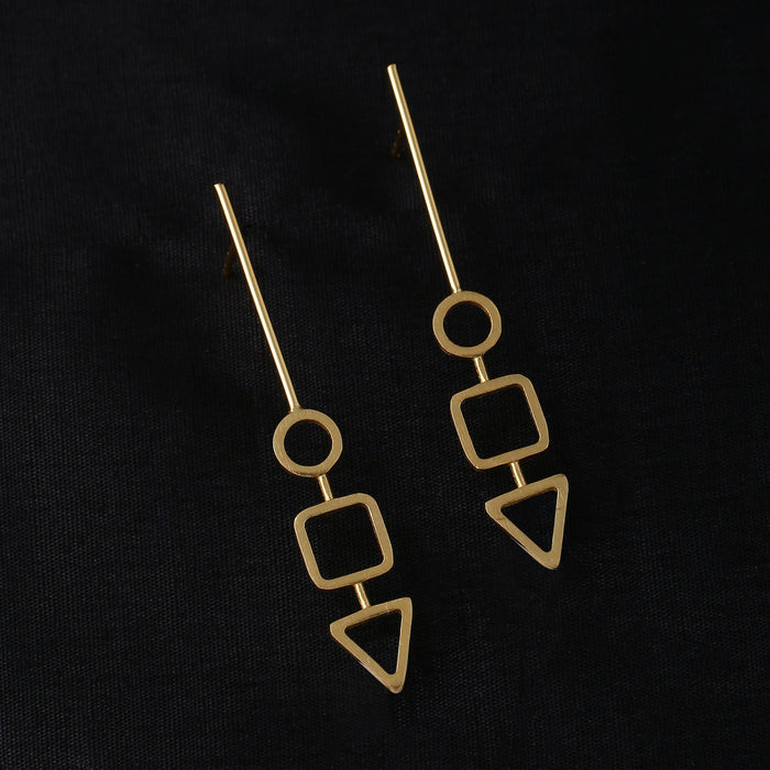 Linear Earrings - Golden